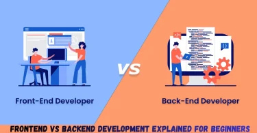 frontend vs backend development explained for beginners